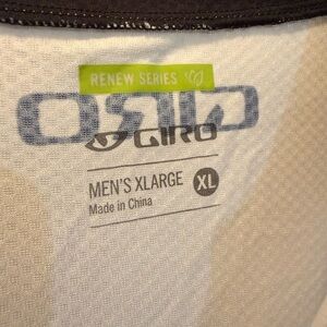 Giro Renew Series Men’s XL Cycling Jersey Black Short Sleeve Full Zip